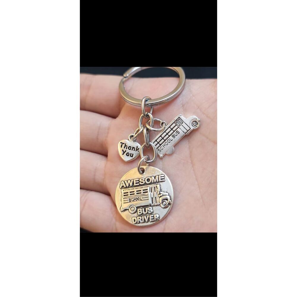 Awesome Bus Driver Keychain School Bus Thank You Gift